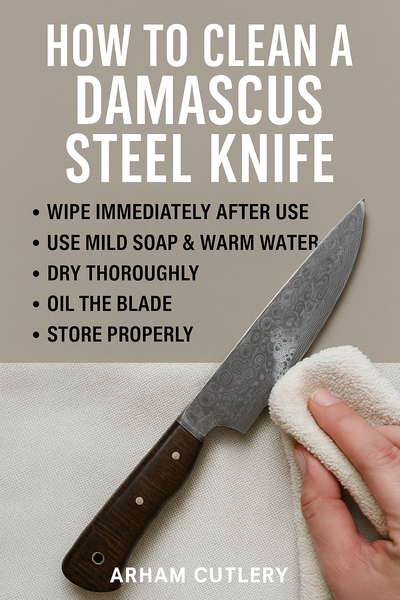 How to Clean a Damascus Steel Knife Without Damaging the Pattern