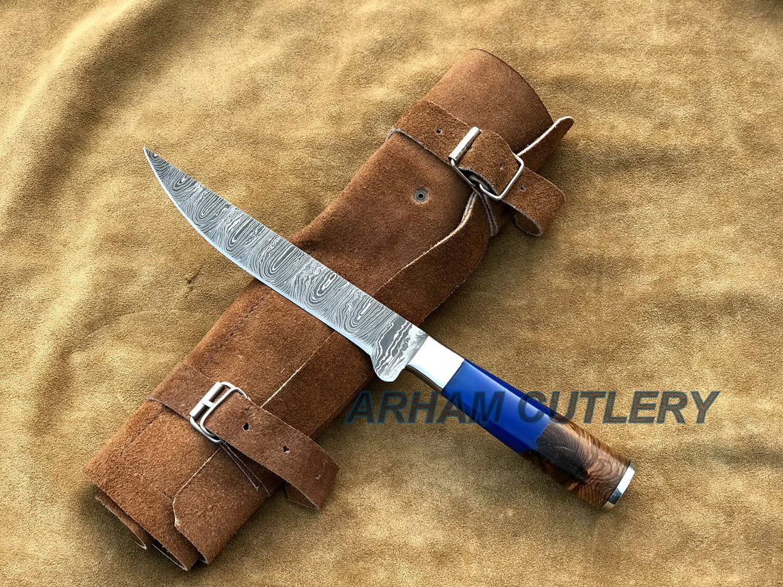 Our simple care instructions for Damascus Steel Arham Cutlery