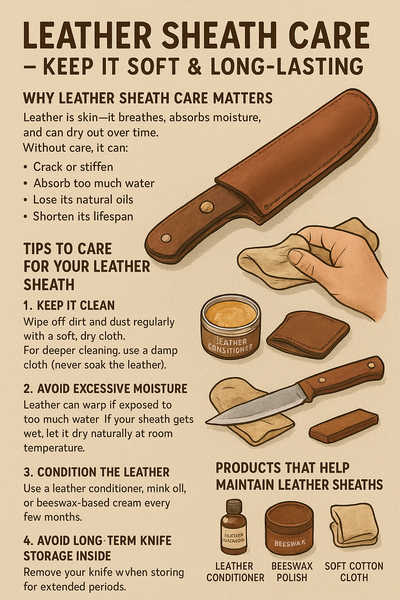 Leather Sheath Care – Keep It Soft & Long-Lasting