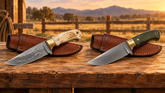 Damascus vs D2 Cowboy Knife: Which Steel Should You Choose? Arham Cutlery