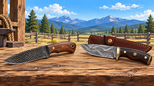 Farrier Rasp Knife vs Damascus Knife: Which Handmade Knife Should You Buy? Arham Cutlery
