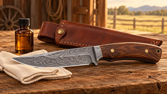 How to Care for a Damascus Cowboy Knife Arham Cutlery