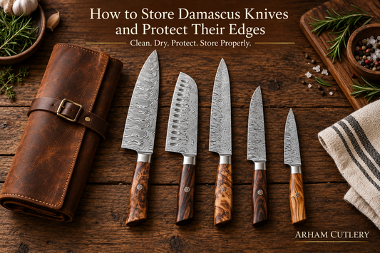 How to Store Damascus Knives and Protect Their Edges