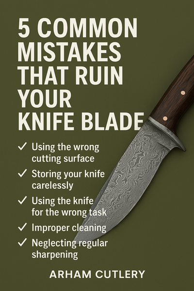 5 Common Mistakes That Ruin Your Knife Blade