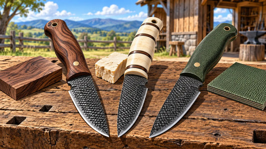 Rasp File Knife Handle Materials: Bone, Antler, Wood, Resin & Micarta Arham Cutlery