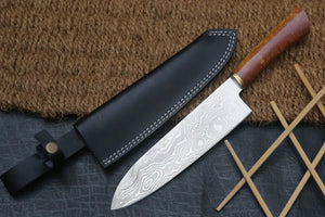 12" Handmade Damascus Stainless Steel Chef Knife Galaxy Gold Handle, VG 72 Layer Cooking Knife - Arham Cutlery