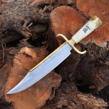 The Expendables Movie Replica Bowie Knife | Handmade Carbon Steel Hunting Knife | Anniversary Gift for him Christmas Gift