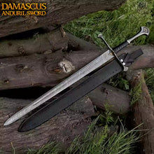 Lade das Bild in den Galerie-Viewer, Damascus Steel Lord of the Rings Anduril Narsil Sword Replica
