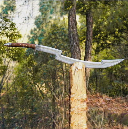 Handcrafted 26" Egyptian Khopesh Sword - 5160 Carbon Steel Blade with Rosewood Handle