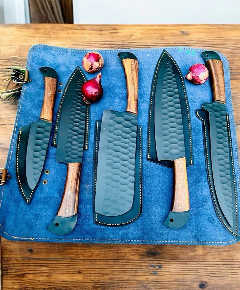 Hand Made Kitchen Knife Set , Professional Chef Knife Set , Gift for beloved one