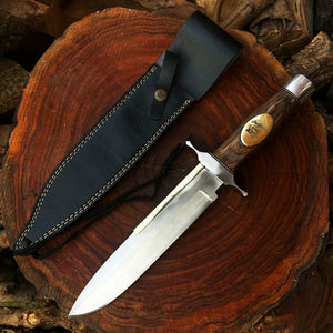 The Expendables 2 Knife: Toothpick Knife Replica with Premium Leather Sheath | Movie Knife | Gift for Him | Christmas Gift | Arham Cutlery