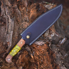 Cargar imagen en el visor de la galería, Antique Handcrafted Stainless Steel Hunting Knife | Durable Handle | Gift for Hunters | Bushcraft Knife | Groomsmen Gift | Arham Cutlery
