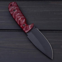 Cargar imagen en el visor de la galería, Fixed Blade Black Knife - Arham Cutlery
