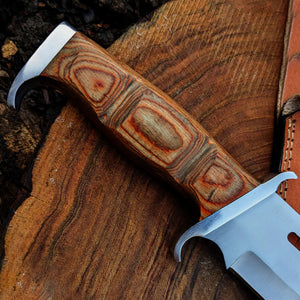 Rambo 3 Knife: Handmade 18" Rambo Movie Replica Hunting Survival Bowie Knife | Fixed Blade Knife with Leather Sheath | Christmas Gift | Arham Cutlery