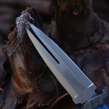 Lade das Bild in den Galerie-Viewer, Handmade Forged Split dagger Knife | Handmade Hunting Knife | Two Point Unique Design for Precise Cuts | Arham Cutlery
