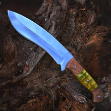 Cargar imagen en el visor de la galería, Antique Handcrafted Stainless Steel Hunting Knife | Durable Handle | Gift for Hunters | Bushcraft Knife | Groomsmen Gift | Arham Cutlery
