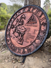 Lade das Bild in den Galerie-Viewer, Custom Norse/Viking Shield, Odin All-father Shield, Viking Wall Decor, Cosplay Shield, Round Shield, Ideal Gifts for Birthdays &amp; Christmas | Arham Cutlery
