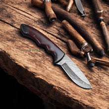 Cargar imagen en el visor de la galería, Damascus Steel Fixed Blade 9&quot; Handmade Knife 
