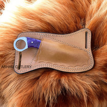 Lade das Bild in den Galerie-Viewer, Best Rasp File EDC Skinning With Pan Cake Leather Sheath
