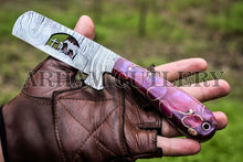 Lade das Bild in den Galerie-Viewer, Hand Forged Praying Cowboy Knife With Leather Case
