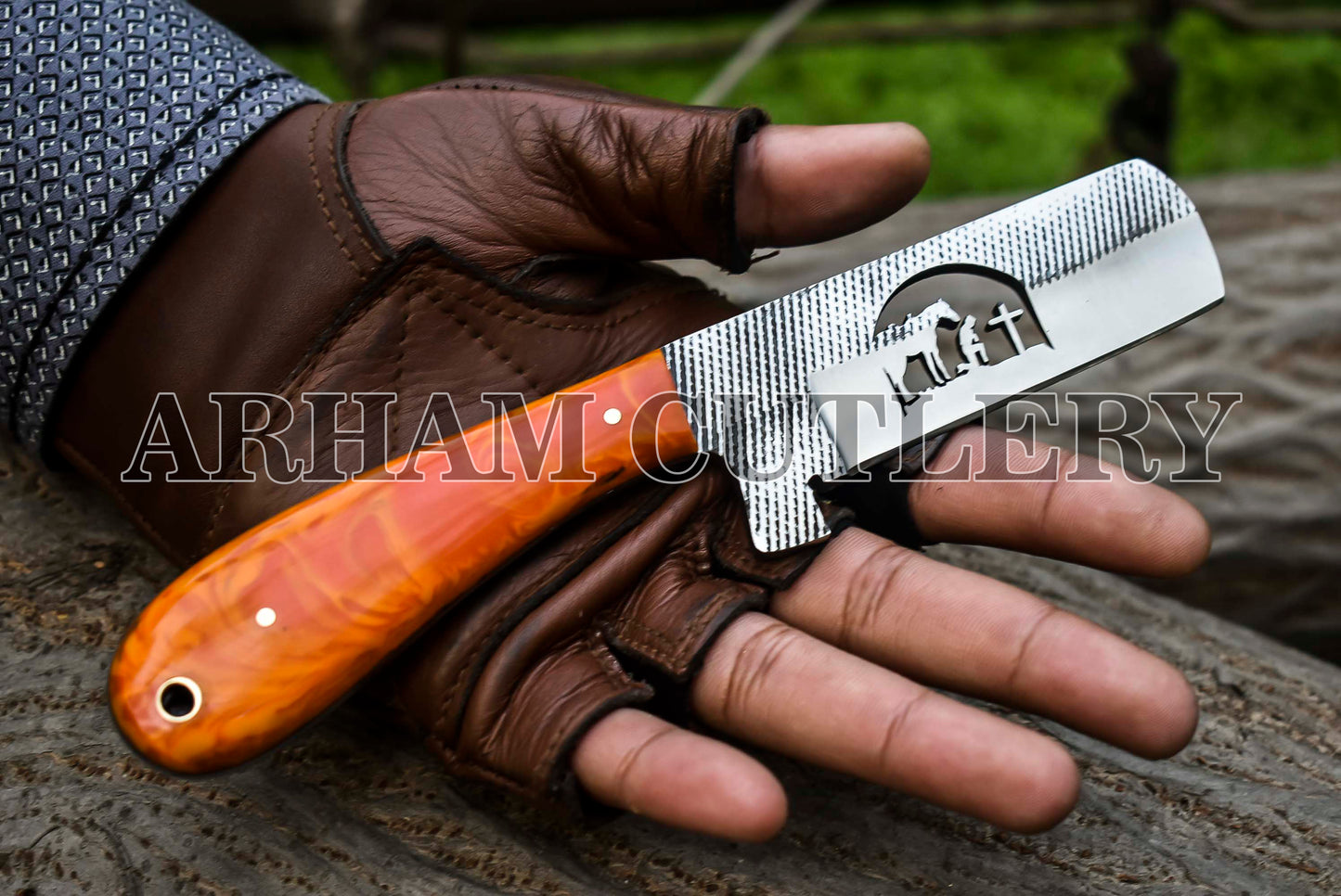 Custom Handmade Cowboy Knife With Sheath