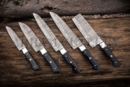 5 Pcs Outdoor Knife Set
