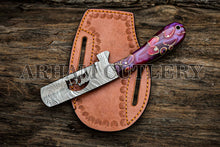 Load image into Gallery viewer, Hand Forged Praying Cowboy Knife With Leather Case
