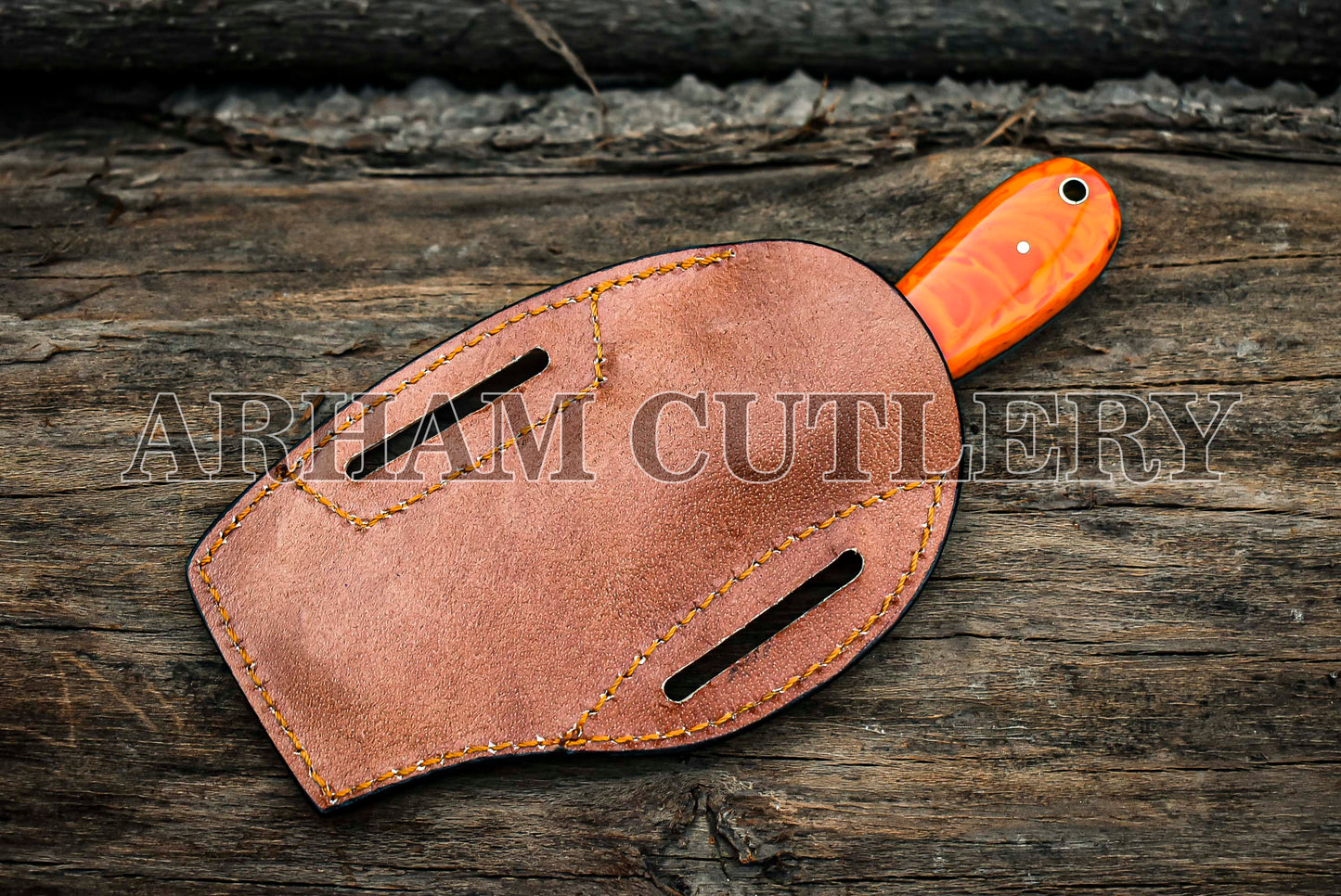 Custom Handmade Cowboy Knife With Sheath