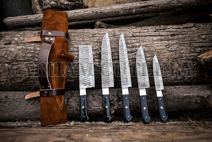 5 Pcs Outdoor Knife Set