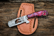 Lade das Bild in den Galerie-Viewer, Hand Forged Praying Cowboy Knife With Leather Case
