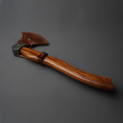Handmade Axe With Leather Sheath Arham Cutlery 