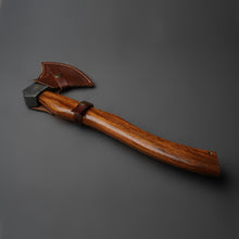 Cargar imagen en el visor de la galería, Handmade Axe With Leather Sheath Arham Cutlery 
