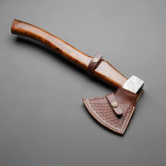 Handmade Axe With Sheath Arham Cutlery 