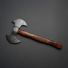 Load image into Gallery viewer, Hand Forged Double Head Damascus Steel Axe , Arham Cutlery
