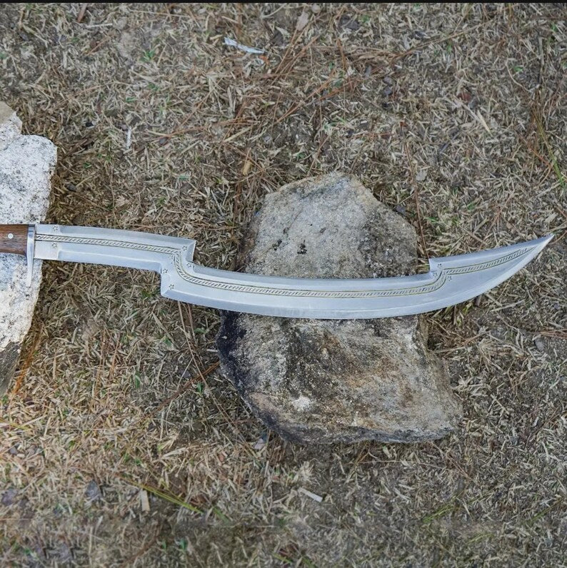 Handcrafted 26" Egyptian Khopesh Sword - 5160 Carbon Steel Blade with Rosewood Handle