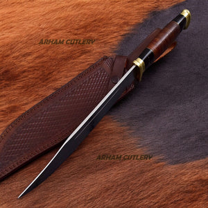Hand forged Crocodile Dundee Bowie Knife Arham Cutlery
