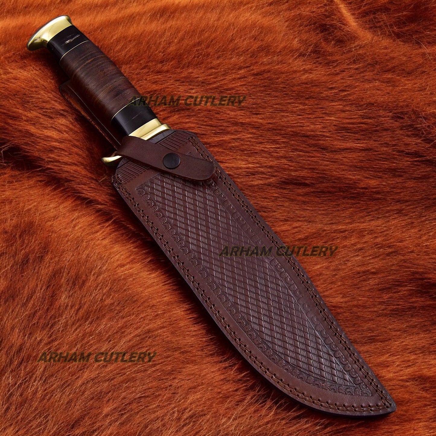 Hand forged Crocodile Dundee Bowie Knife Arham Cutlery