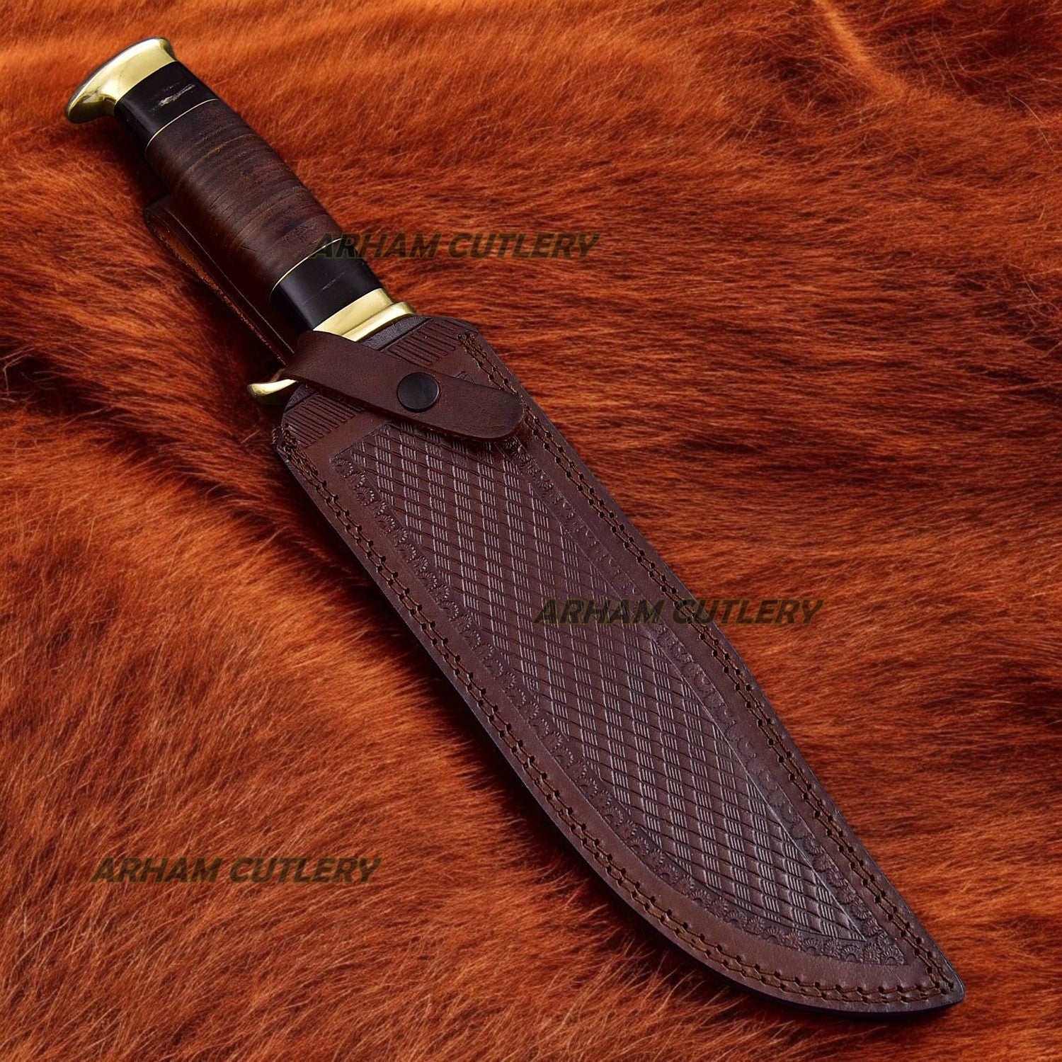 Hand forged Crocodile Dundee Bowie Knife Arham Cutlery