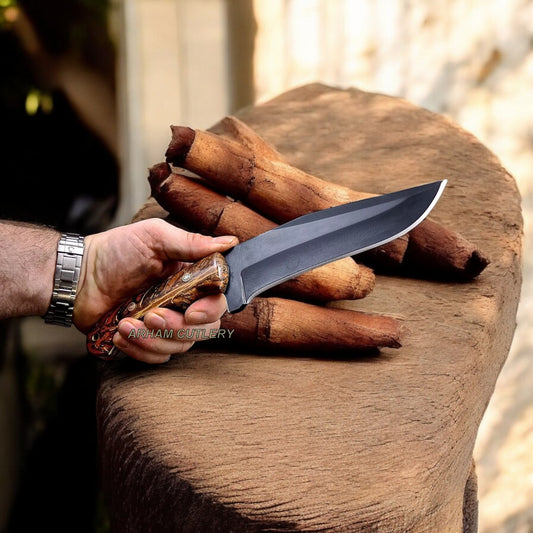 Handmade 10" Custom PINE CONE Hunting Camping Sport Knife Arham Cutlery 