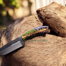 Lade das Bild in den Galerie-Viewer, Handmade AUS 10 Custom Pine Cone Hunting Camping Bushcraft Sport Knife 
