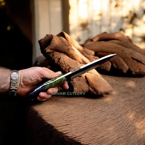 Handmade AUS 10 Custom Pine Cone Hunting Camping Bushcraft Sport Knife 