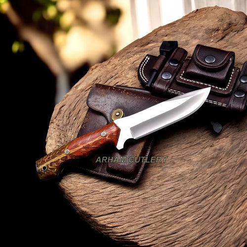 Handmade Custom PINE CONE Hunting Camping Sport Knife