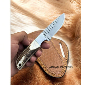 Handmade Farrier Rasp File Knife With Leather Sheath