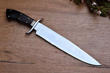 Lade das Bild in den Galerie-Viewer, 16” Custom Handmade D2 Steel Mirror Polished Hunting Bowie Arham Cutlery
