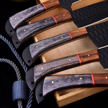 Cargar imagen en el visor de la galería, Damascus Kitchen Knife Set Professional 5 Piece , Arham Cutlery

