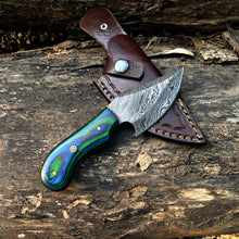 Load image into Gallery viewer, Hand Forged Skinner Knife With Leather Sheath Arham Cutlery 
