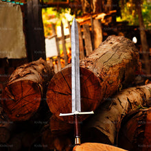 Cargar imagen en el visor de la galería, Handmade Damascus Steel Sword - Arham Cutlery
