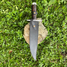 Load image into Gallery viewer, Functional &amp; Sharpened Saktisali Bowie Knife-Handmade Tactical Survival Knife-5160 Carbon Steel blade and Rosewood Handle-Viking Gift | Arham Cutlery
