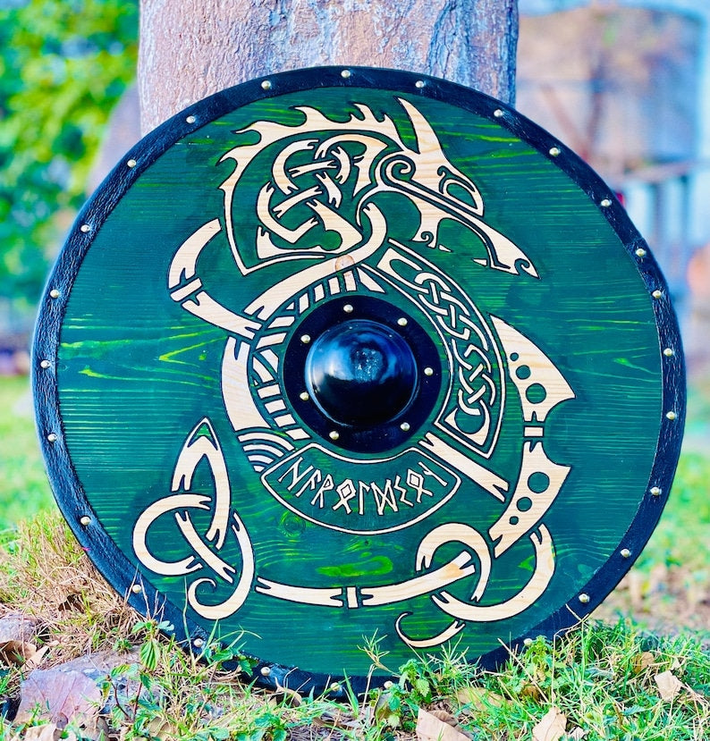 Medieval / Viking Shield, Uhtred Last Kingdom Authentic Shield, Viking Wall Art, Viking Round Shield ,Cosplay Shield , Birthday & Anniversary Gift | Arham Cutlery