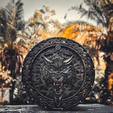 Cargar imagen en el visor de la galería, Custom Medieval / Norse Fenrir Shield, Viking Round Shield, Viking Wolf Shield Cosplay Shield, Viking Wall Decor, Birthday &amp; Anniversary Gift | Arham Cutlery
